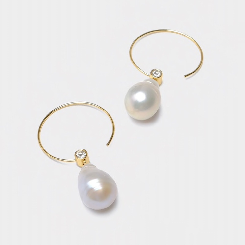 Last one Faux pearl  Earrings Art deco European design - Picture 5 of 9